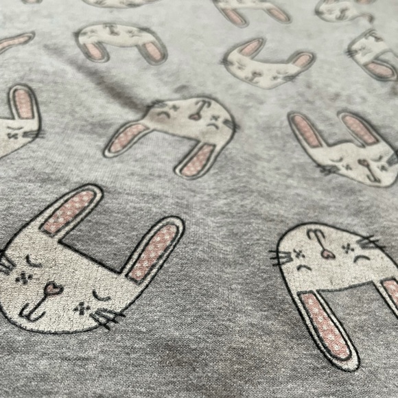 F21 Bunny Rabbit PJ Sweatshirt - Picture 2 of 8